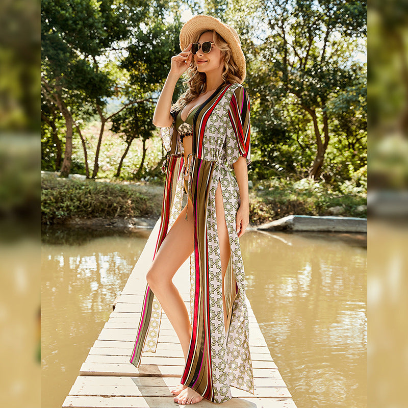 Robe Style Vacation Skirt Bikini Cover